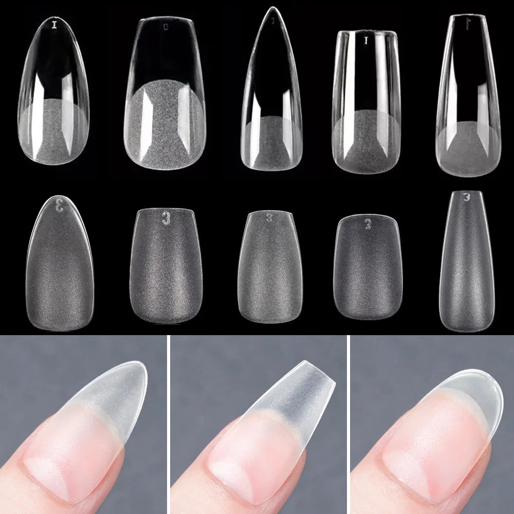 Faux Ongles Gel Mat 120pcs