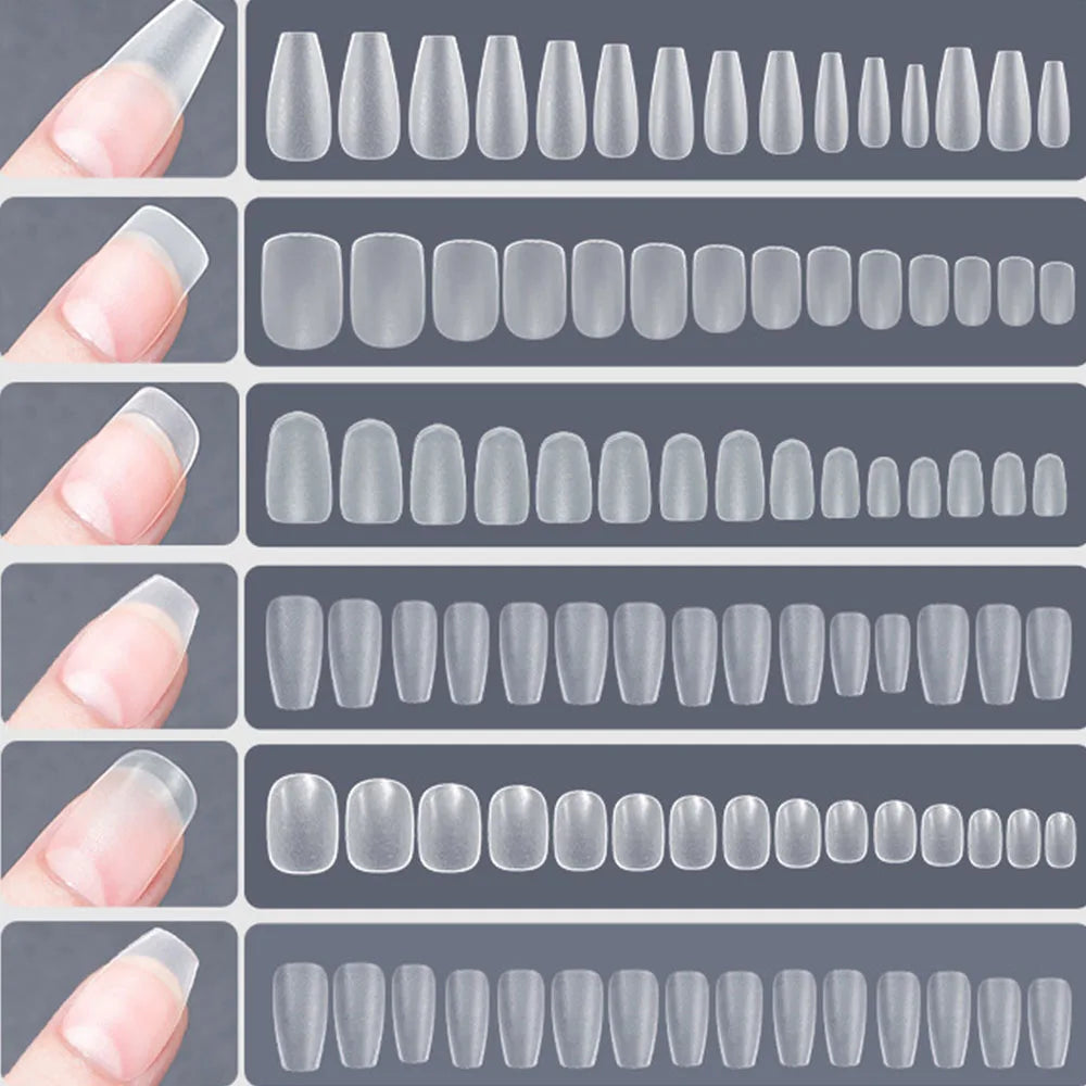 Faux Ongles Gel Mat 120pcs